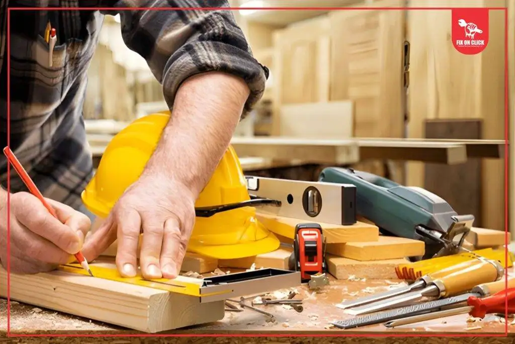Home page of fix on click linked with carpentry works page