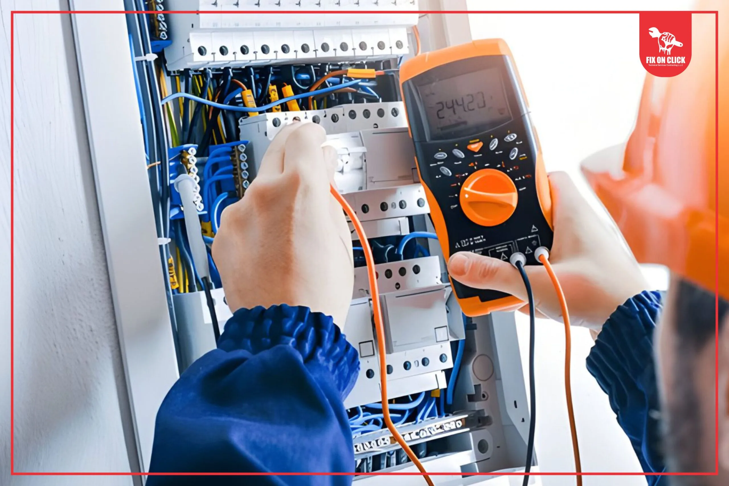 Home page of fix on click linked with electrical services page