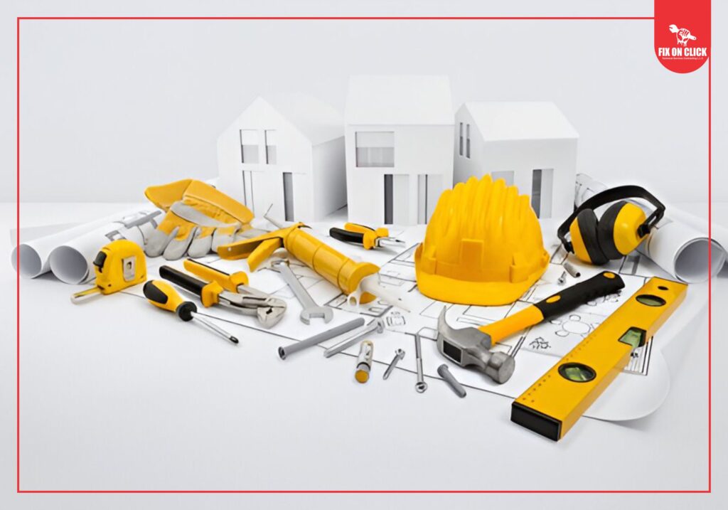 Yellow Tool Bag of fix on click technicians with essential tools