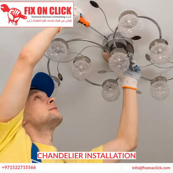 Chandelier installation service Dubai - Fix On Click