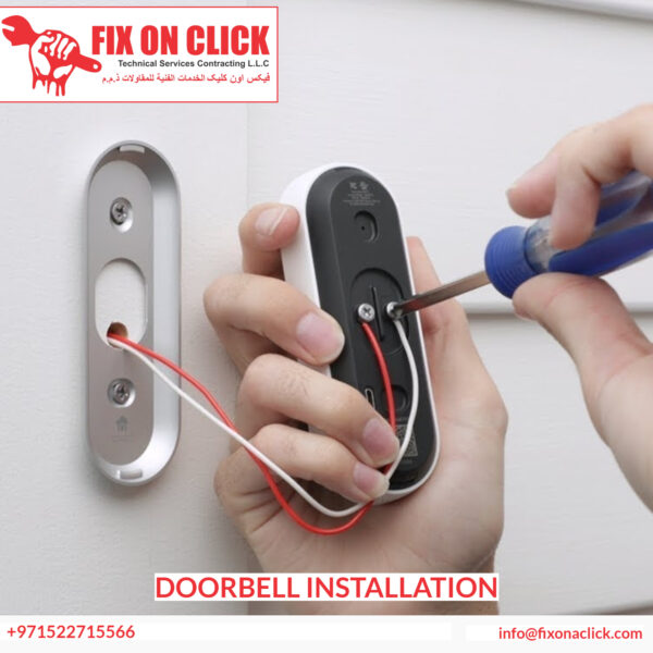 Smart video doorbell installation Dubai - Fix On Click