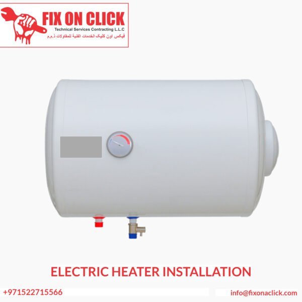 Electric Water Heater Installation Dubai - Fix On Click expert plumber installing modern home heater system