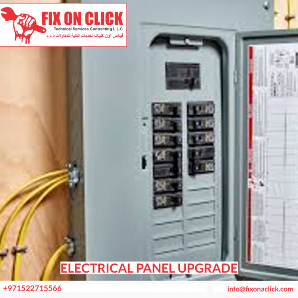 New electrical panel installed by Fix On Click electrician in Dubai