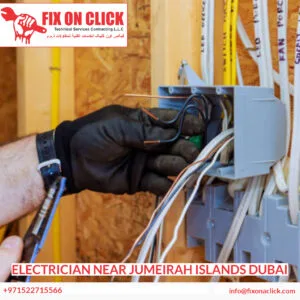 Fix On Click emergency electrician van ready for 24/7 callouts in Jumeirah Islands