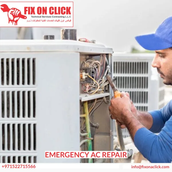 Emergency AC repair service Dubai 24/7 - Fix On Click technician