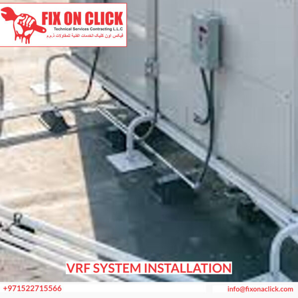 VRF refrigerant piping installation and commissioning process Dubai