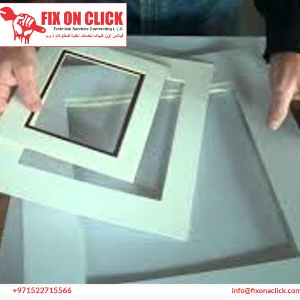 Fix On Click technician mounting pictures in Dubai