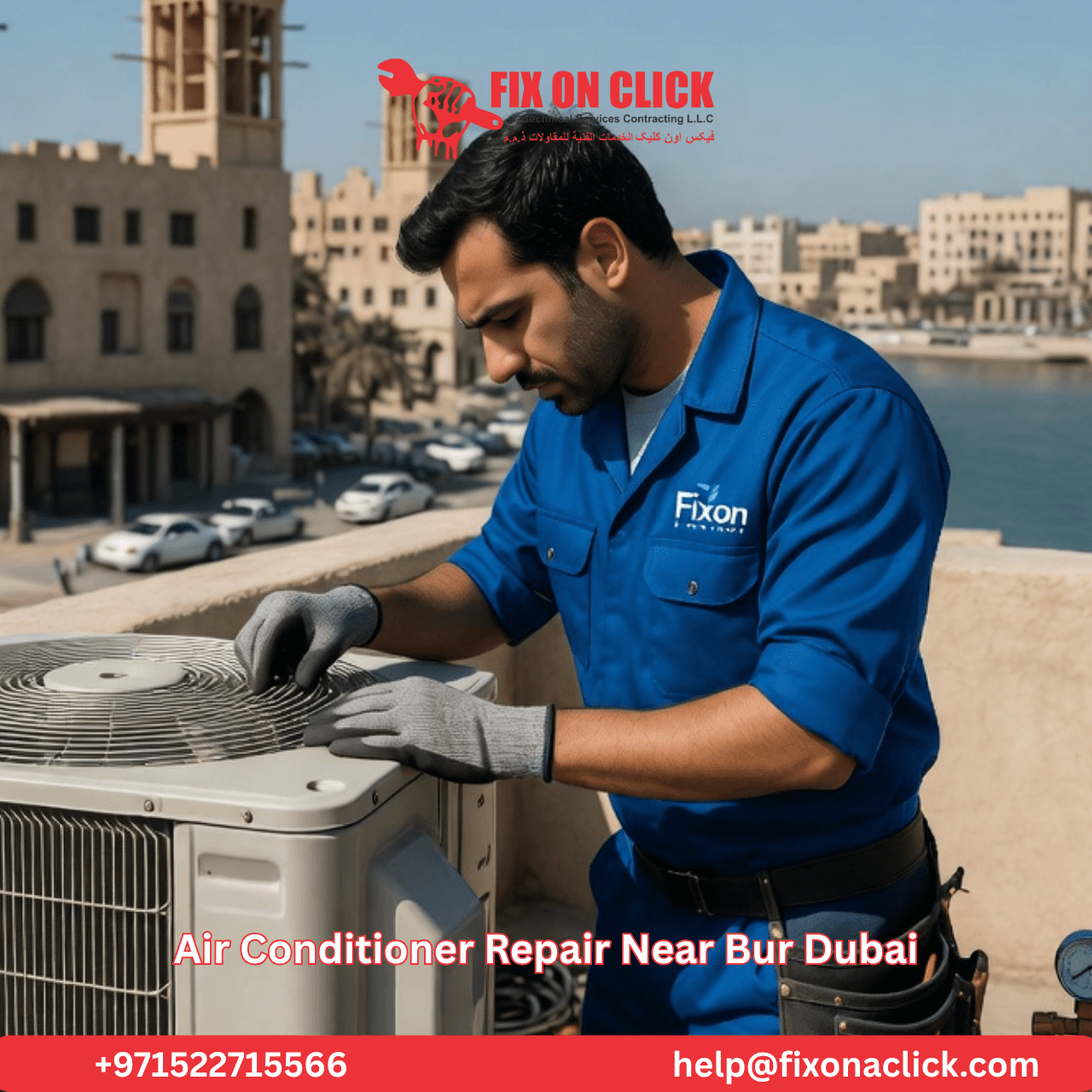 Air Conditioner Repair Near Bur Dubai - Fix on Click Technician
