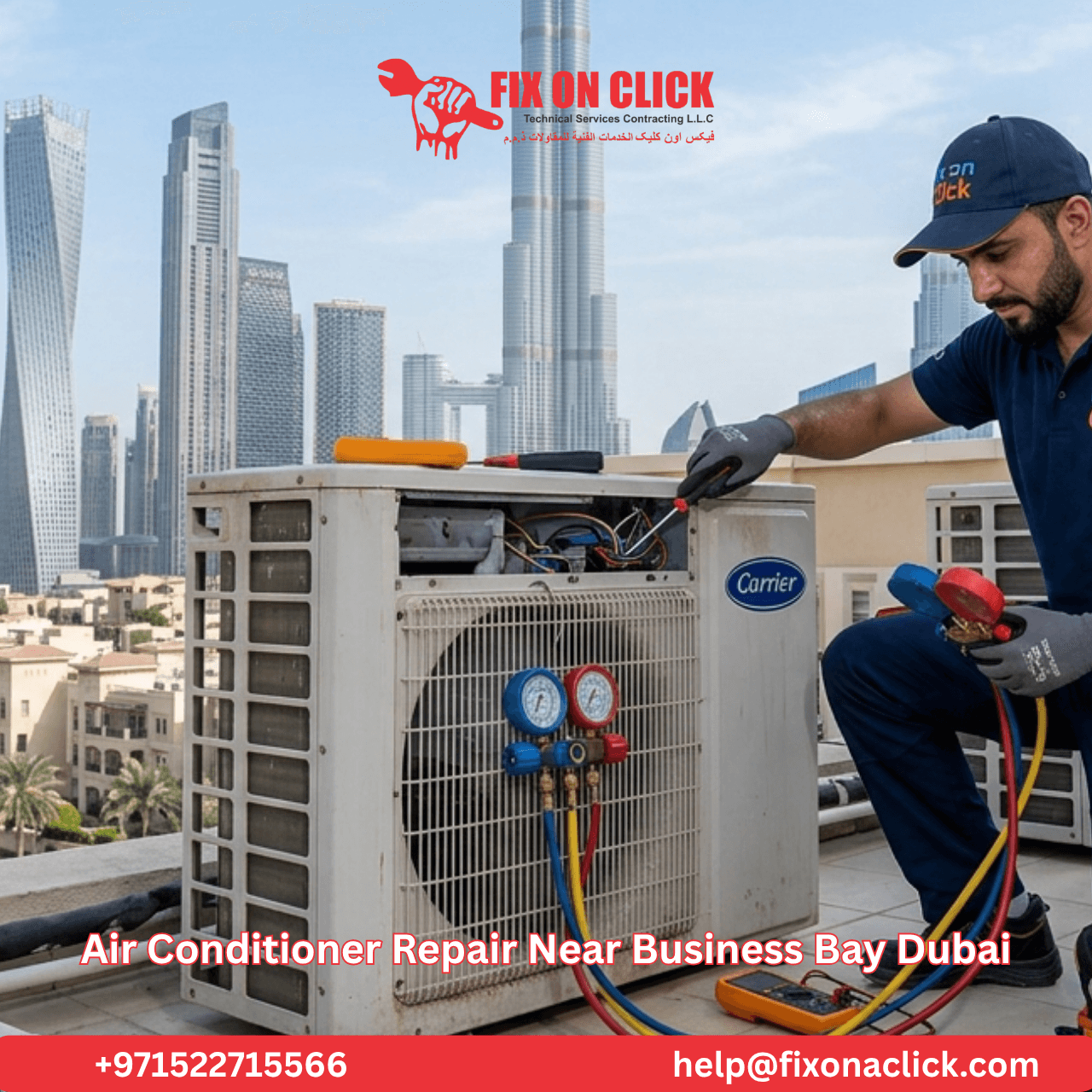 AC maintenance and coil cleaning service in Business Bay Dubai