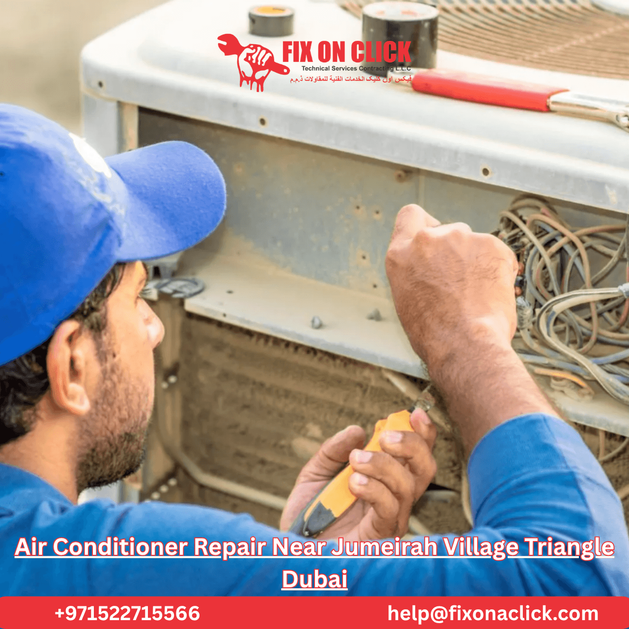 Air conditioner repair service near Jumeirah Village Triangle Dubai