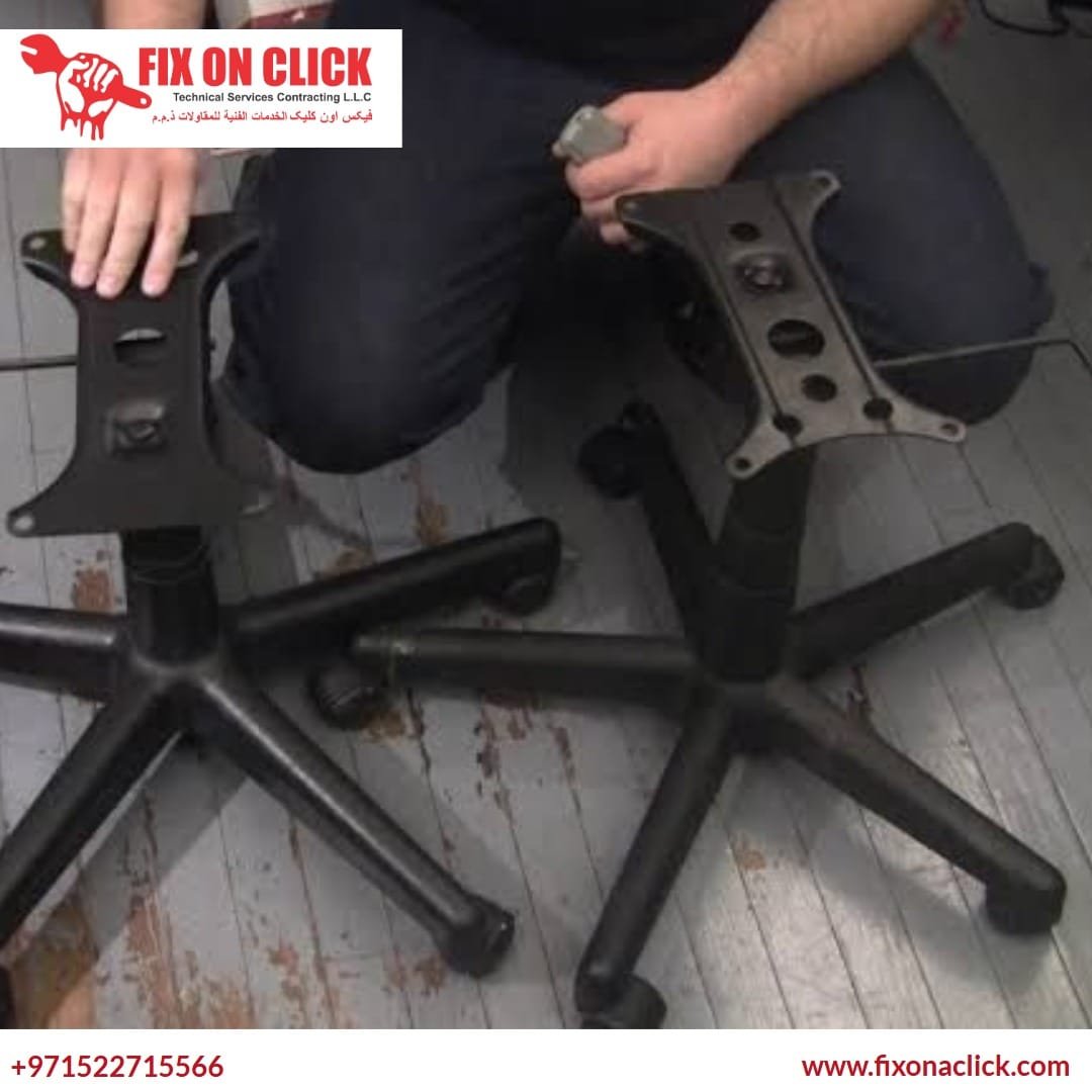 Expert replacing chair components
