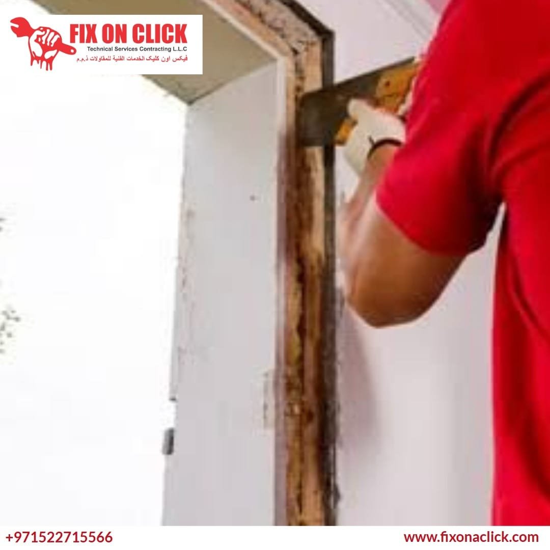 Fix On Click carpenter repairing a wooden door frame